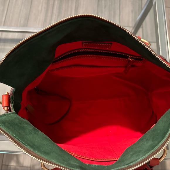 Dooney & Bourke Large Florentine Satchel in Red. - Picture 8 of 12